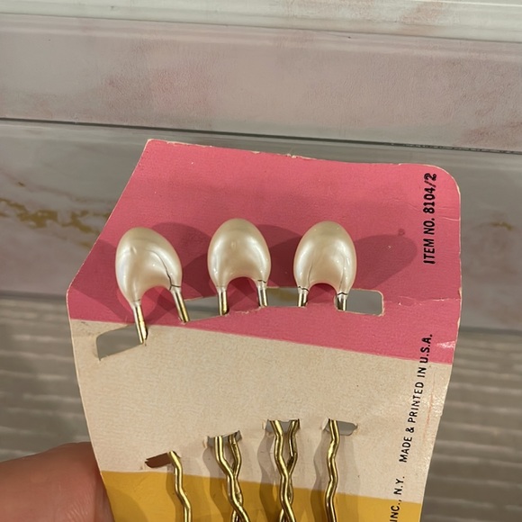 Antique Pearl Hairpins - Picture 3 of 4